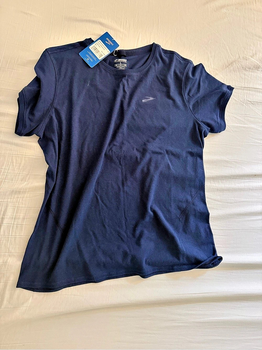 Brooks Distance Short Sleeve 2.0 Athletic Tee Blue Large